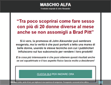 Tablet Screenshot of maschioalfa.com
